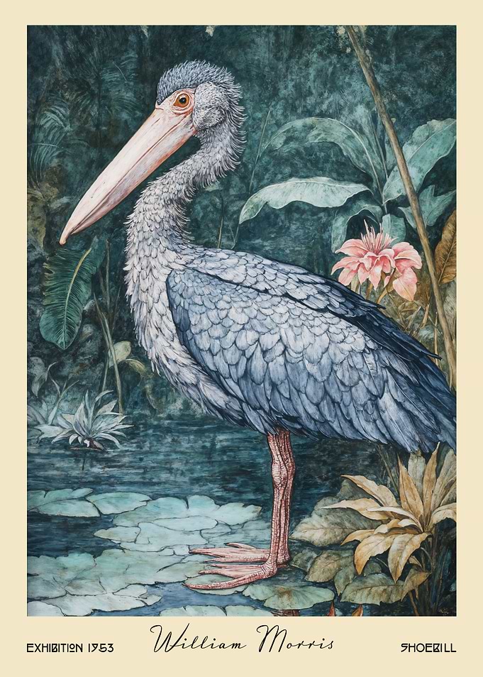 Shoebill William Morris Botanical