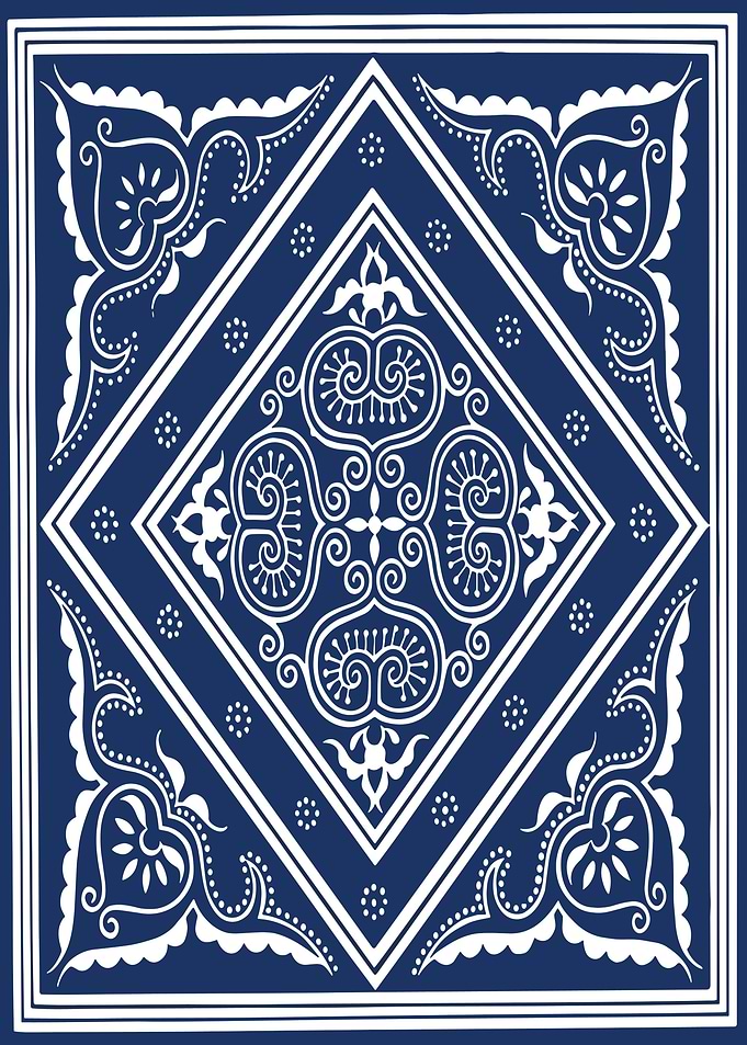 Blue and White Floral Pattern