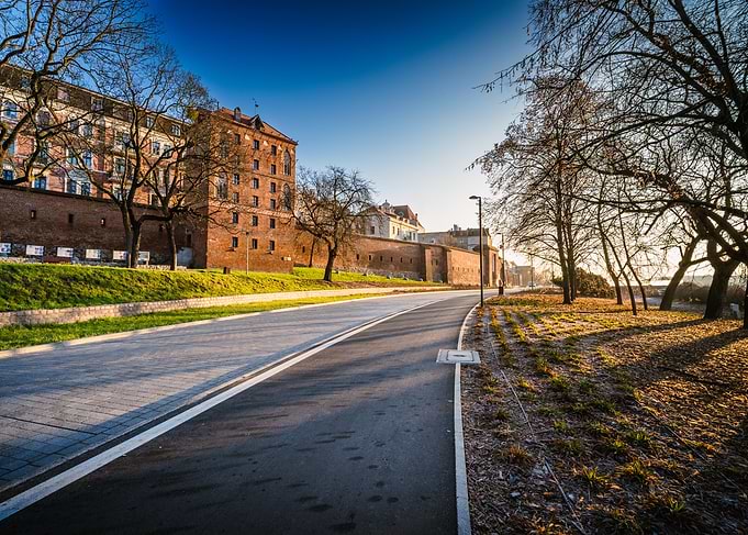 Empty Road by Old City Walls