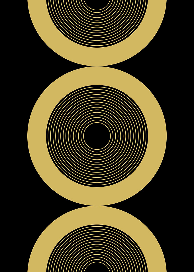 Gold Circle Pattern