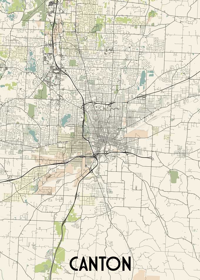 Canton City Map