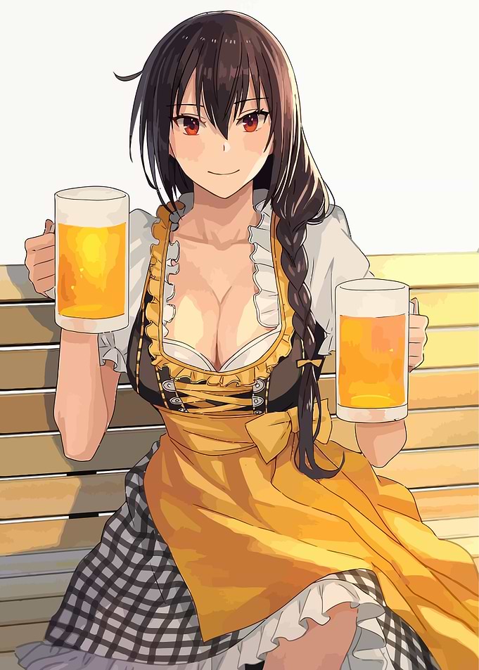 Anime Girl in Dirndl
