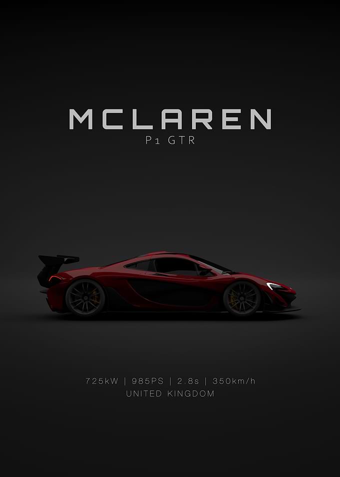 Red McLaren P1 GTR - Specs