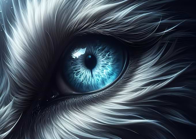 Moonlit Gaze: The Spirit of the Wild