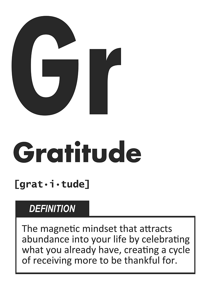 Gratitude Definition – Inspirational Manifestation