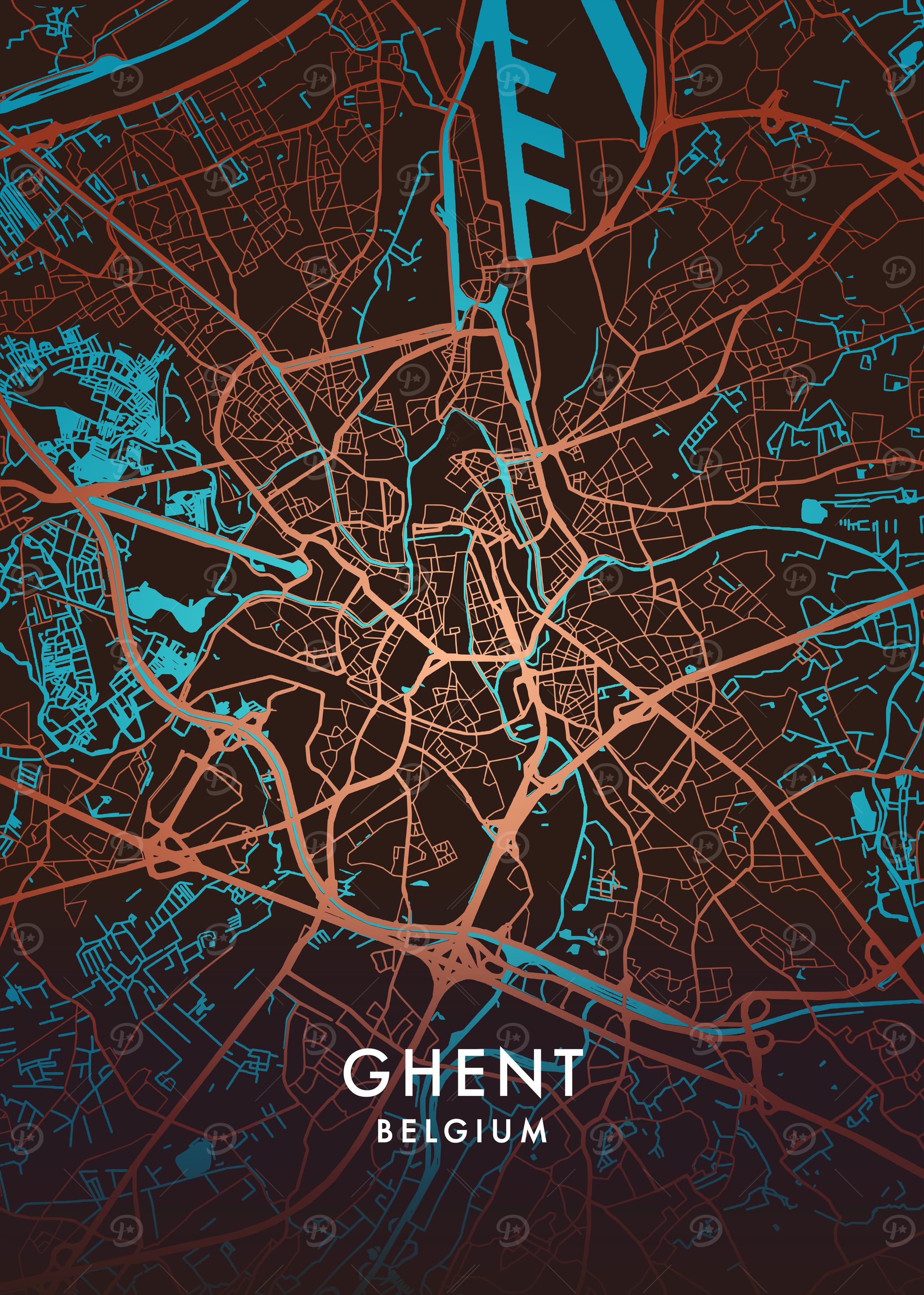 Ghent City Map