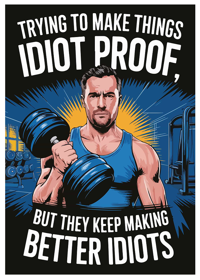 Idiot Proof Gym Poster