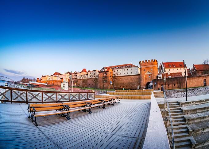 Old Town Gate and Riverfront