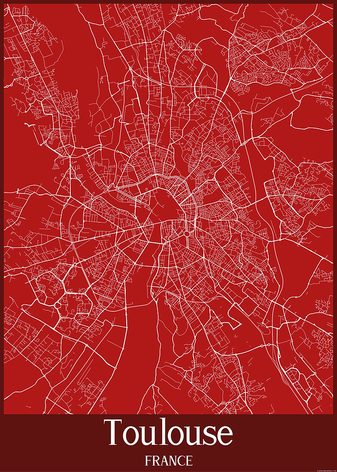 Toulouse City Map