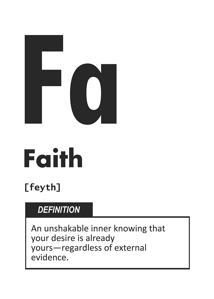 Faith Element – Law of Attraction Manifestation Mindset