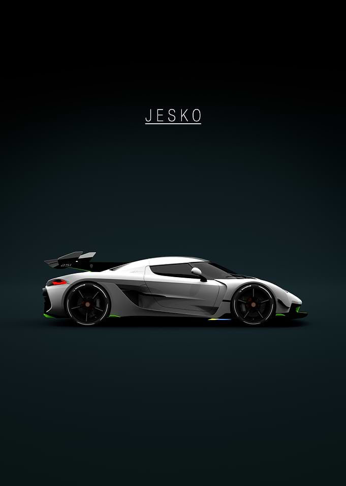 White Koenigsegg Jesko