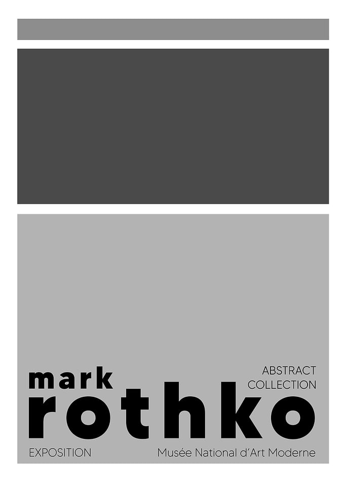 Mark Rothko Exhibition Poster