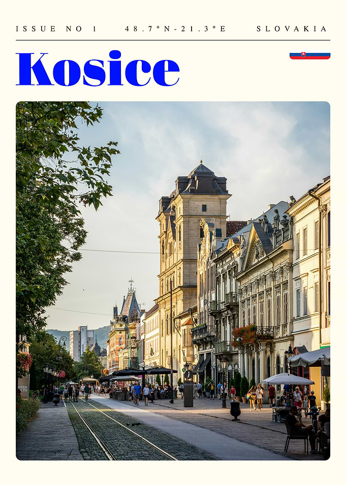 Kosice Slovakia Travel Art Poster
