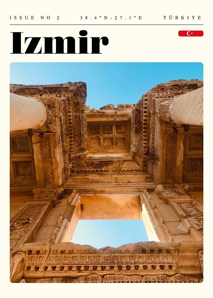 Izmir Turkey Travel Art Poster