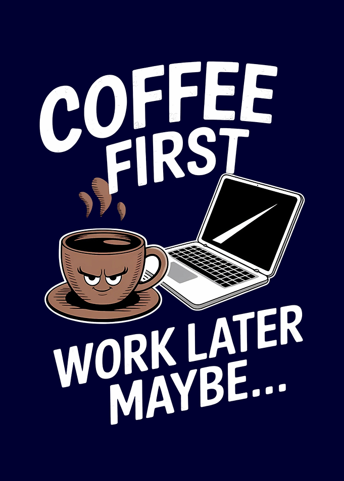 Coffee First Work Later