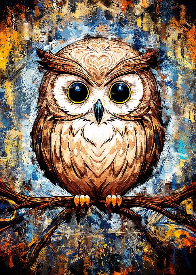 Owl Painting