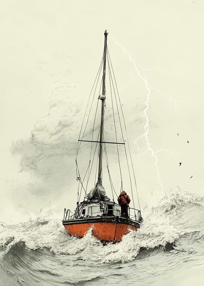 Sailboat in Storm