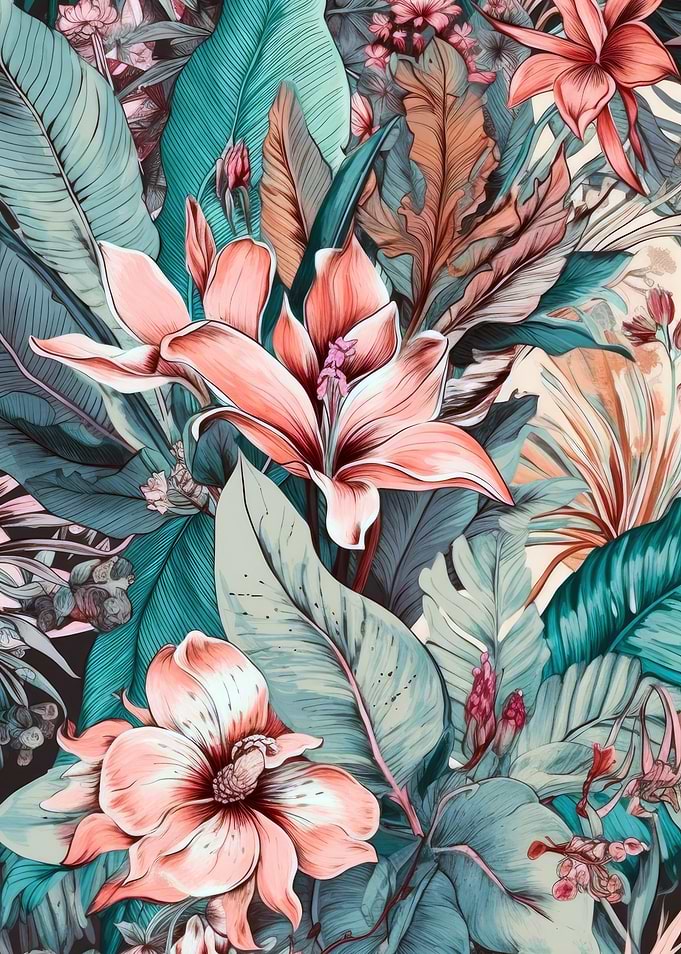 Tropical Floral Pattern