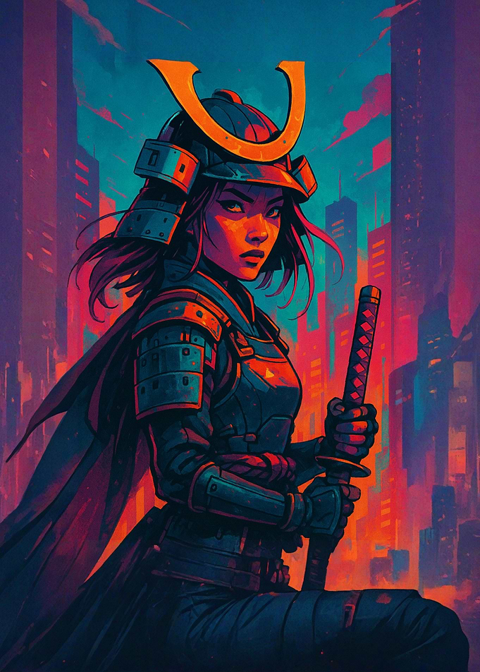 Cyberpunk Samurai