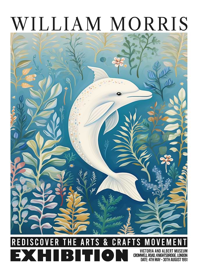 Morris Floral Dolphin Exhibition