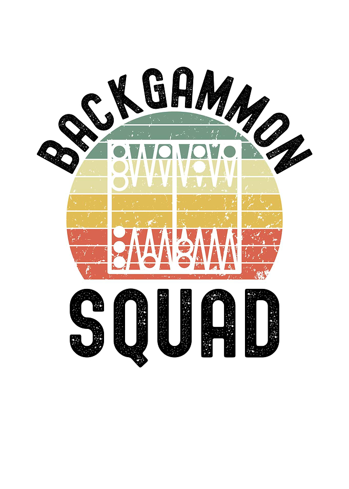 Backgammon Squad Retro Design
