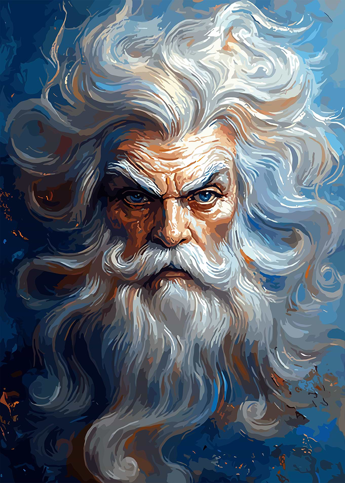 Powerful Old Man Portrait