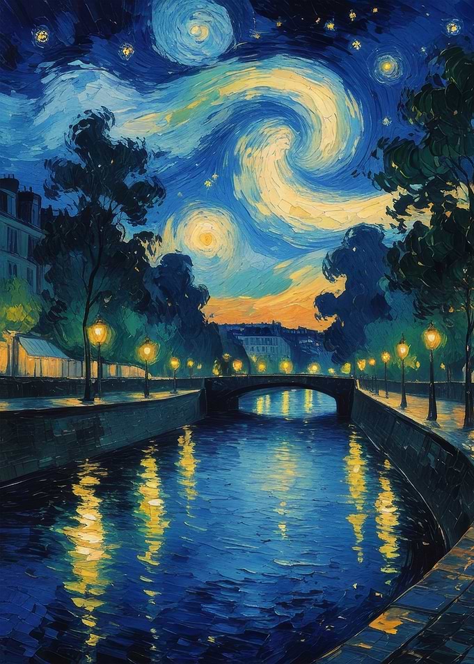 Starry Night Canal