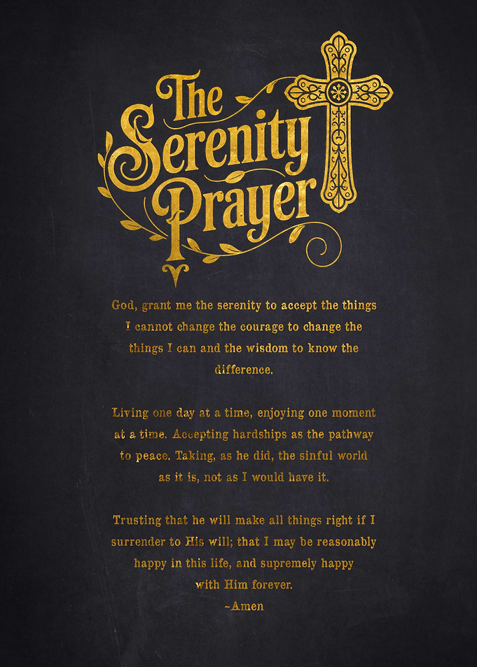 Serenity Prayer Poster