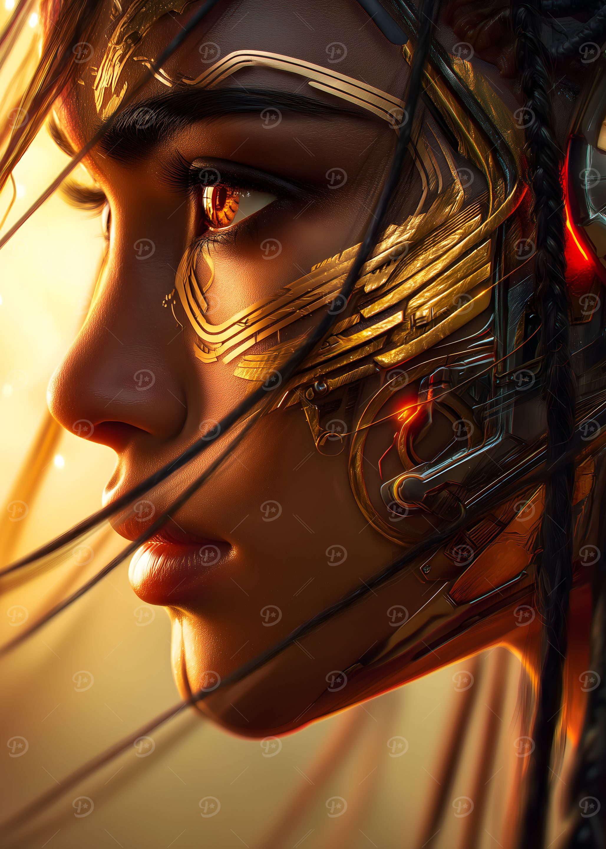 Cyberpunk Woman Portrait