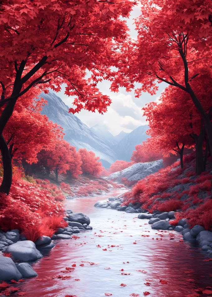 Red Autumn River