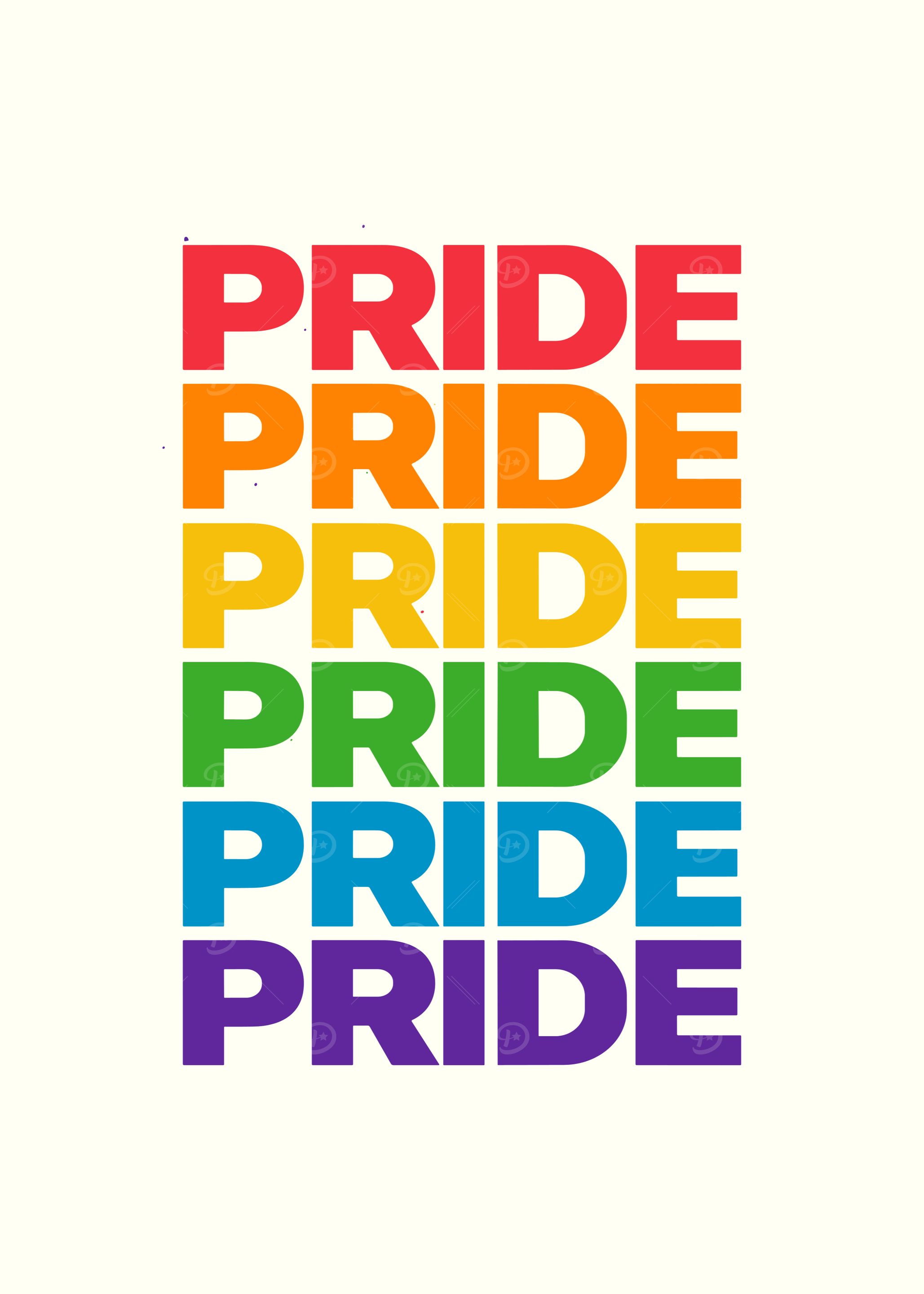 Rainbow Pride Text