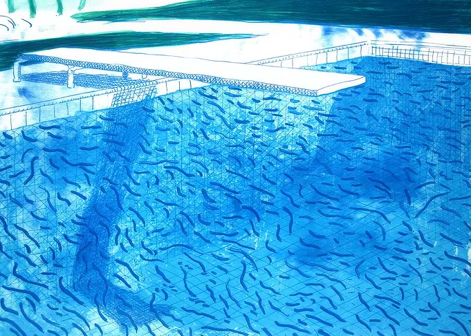 Blue Pool with Diving Board