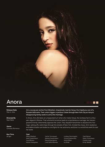 Anora Movie Poster