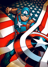 Captain America Flag