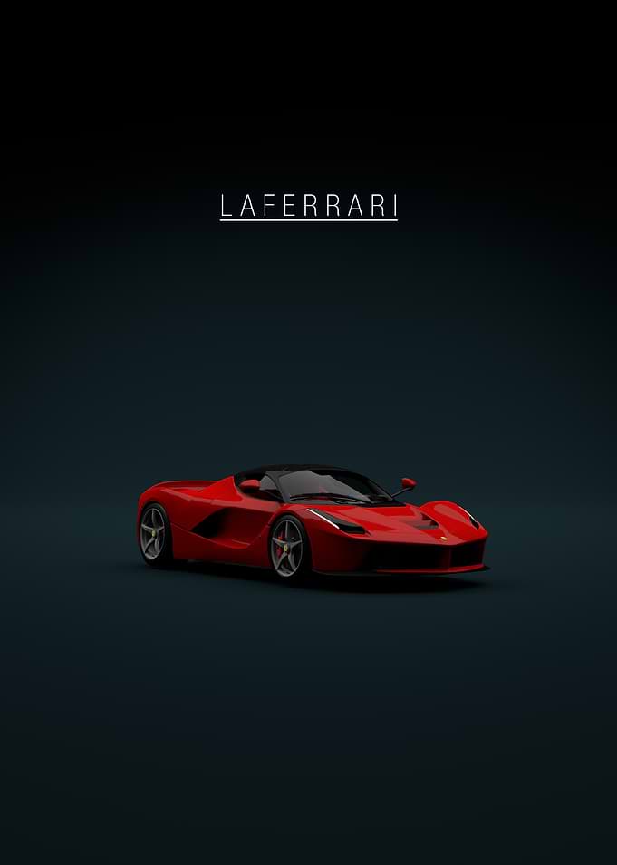 Red Ferrari LaFerrari Front
