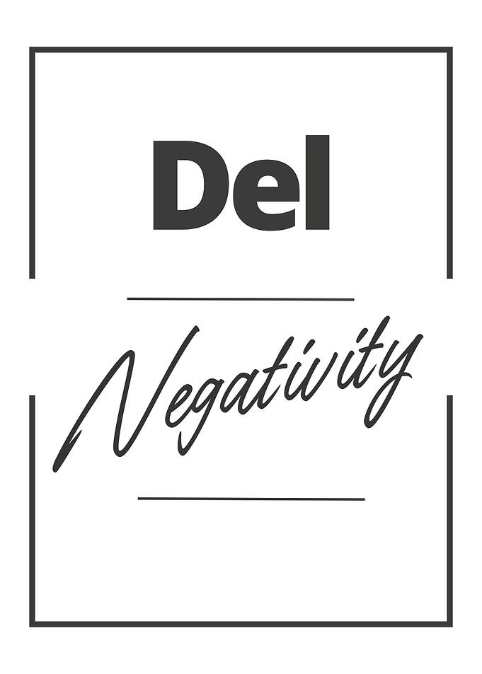 Delete Negativity Quote