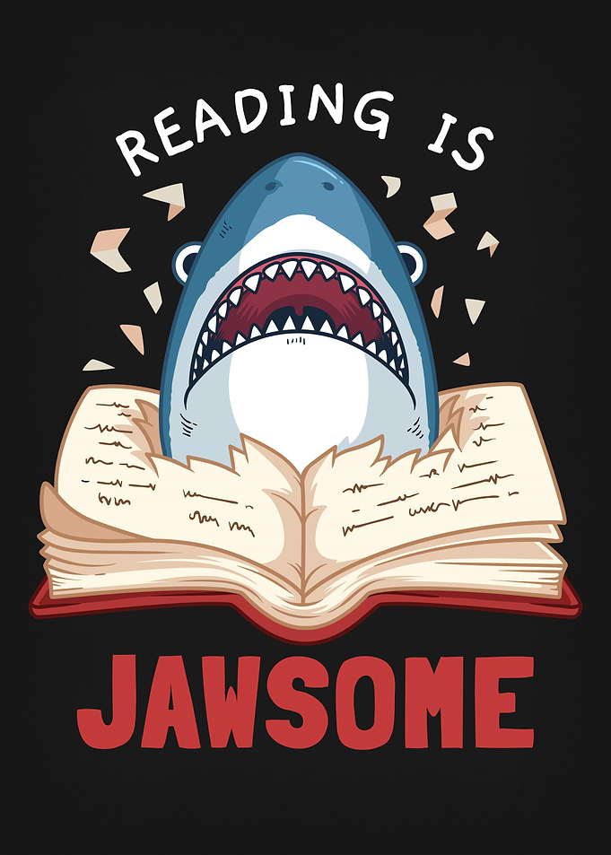 Shark Reading Book
