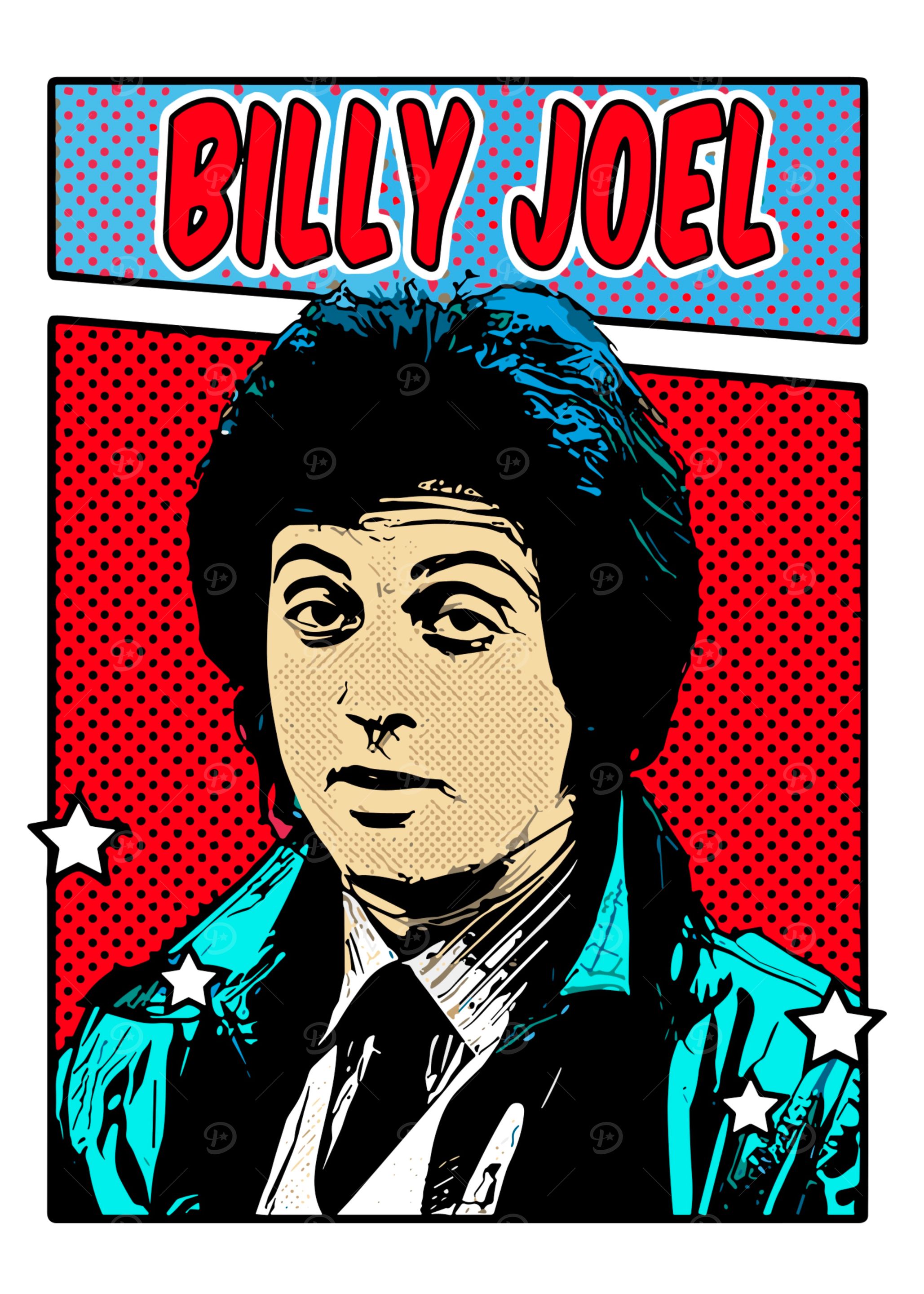 Billy Joel Pop Art Portrait