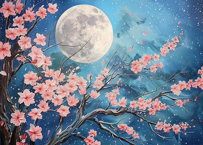 Cherry Blossom Moon