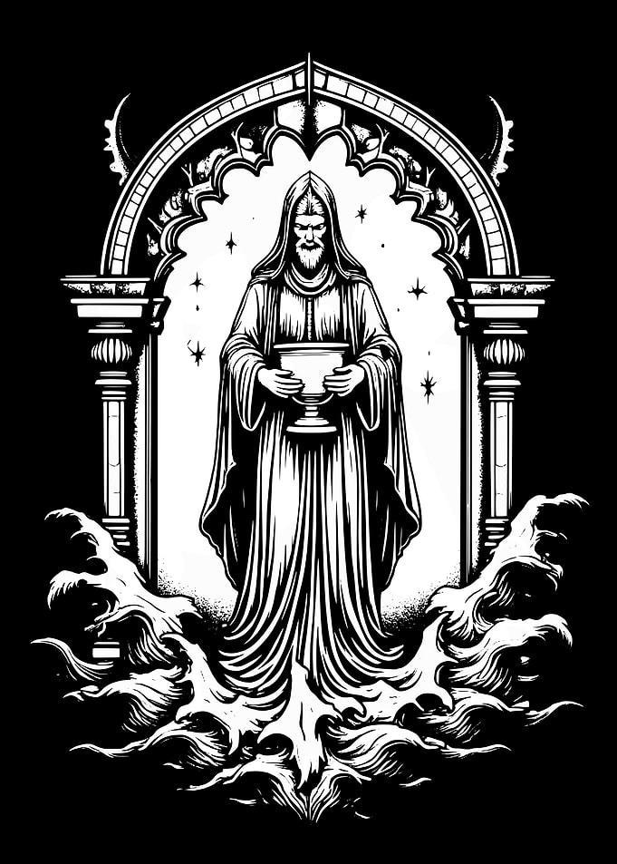 Dark Figure with Chalice