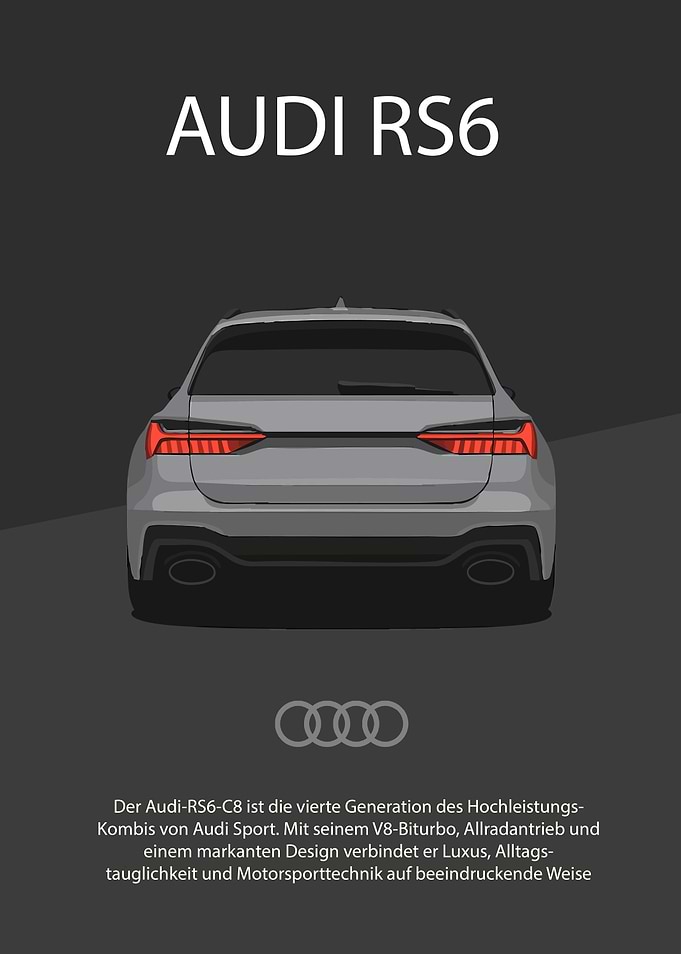 Audi RS6 C8 - Rear View
