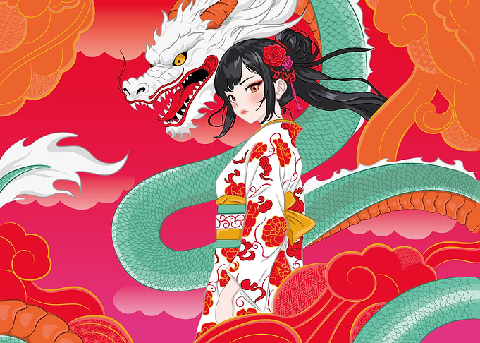 Dragon & Geisha