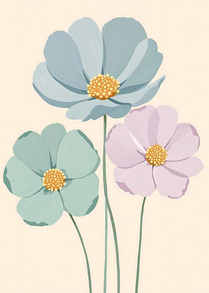 Pastel Floral Illustration