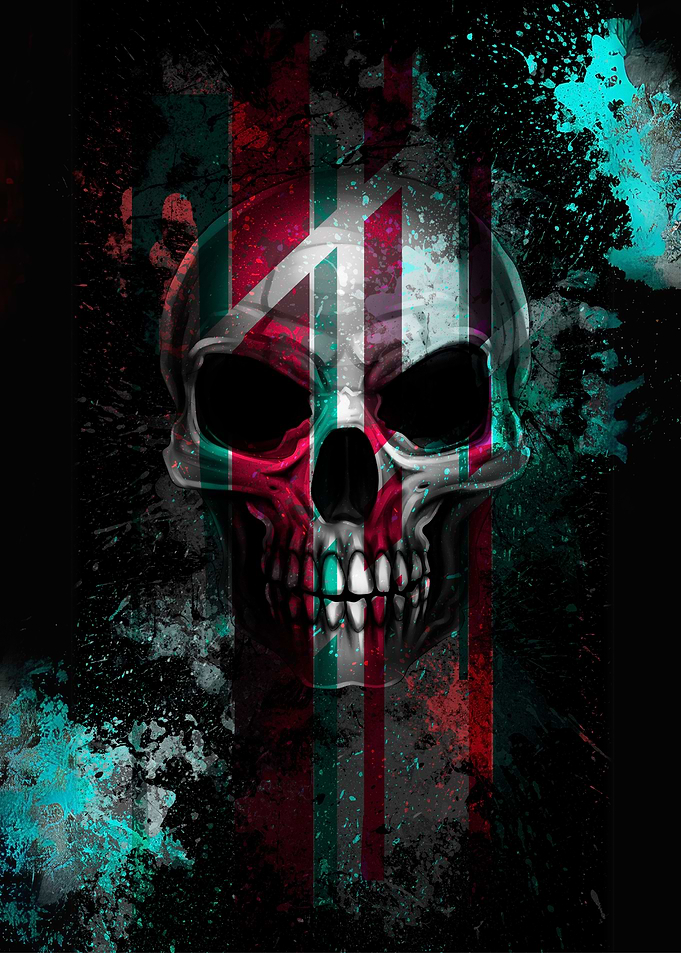 Skull with Stripes
