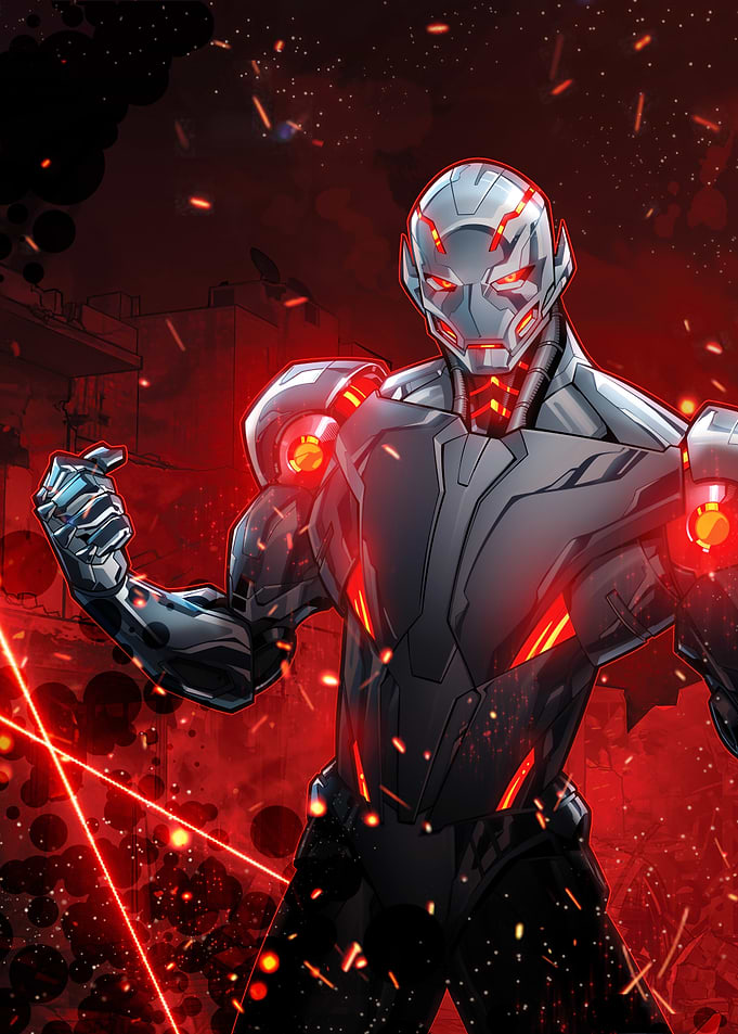 Avengers Ultron Red
