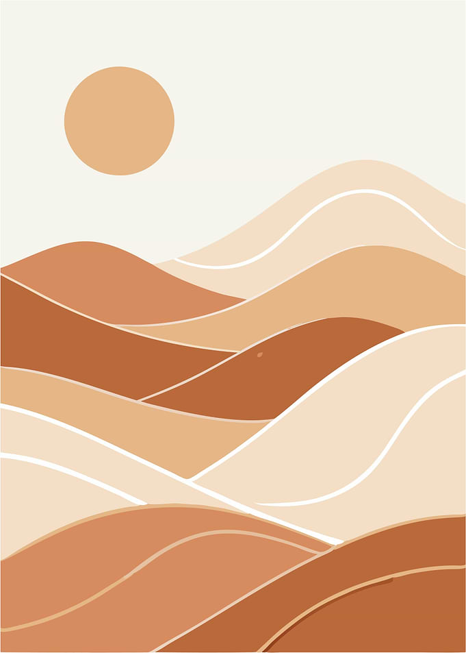 Abstract Desert Landscape