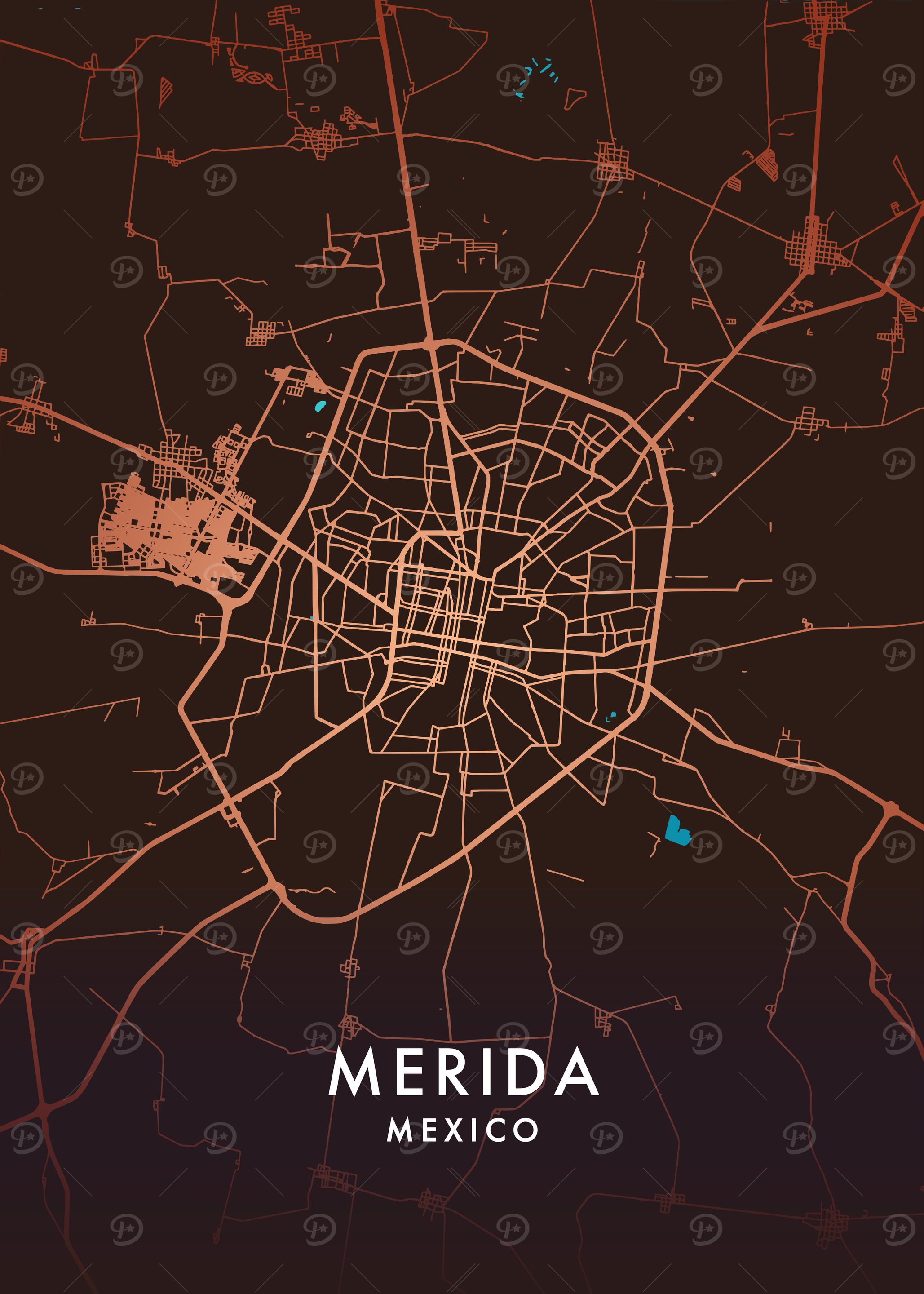 Merida City Map