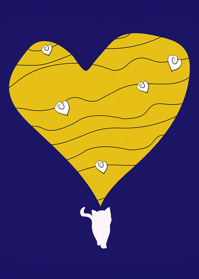 Cat and Heart