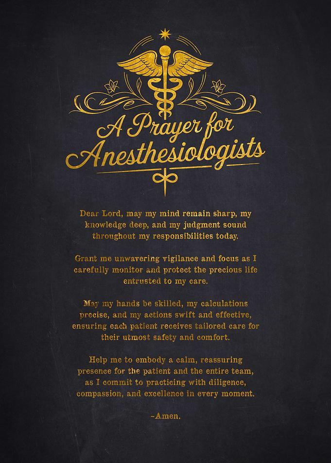 Anesthesiologist Prayer