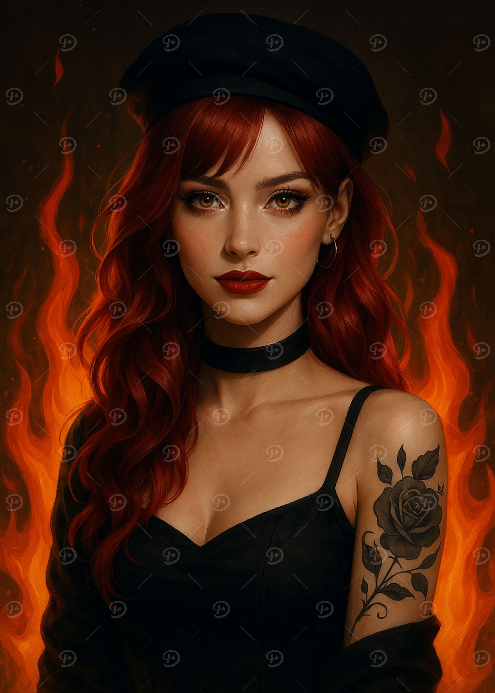 Fiery Redhead Portrait